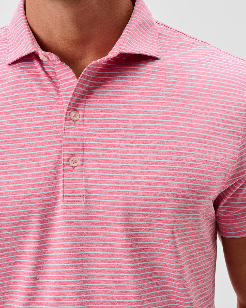 Michael Performance Jersey Polo In Punch