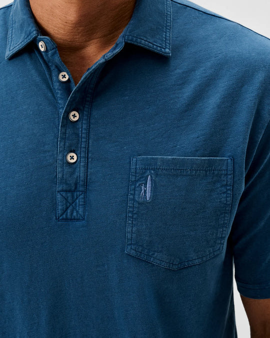 Coastal Wash Original 4-Button Polo In Sport Navy