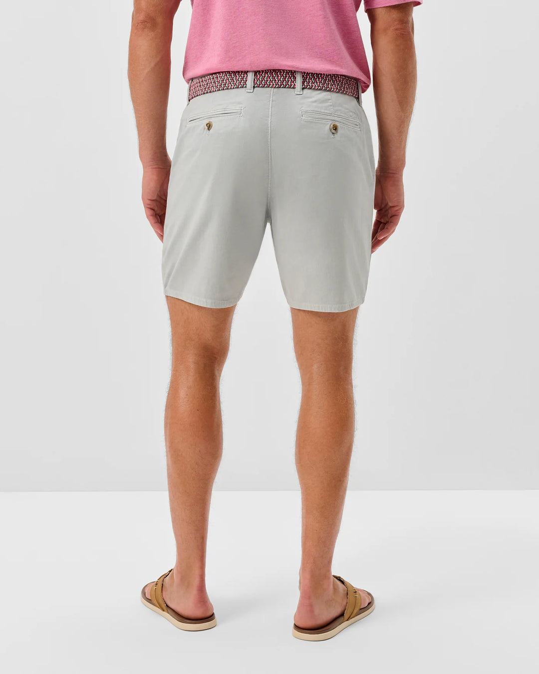 Nassau Cotton Blend Shorts In Chrome