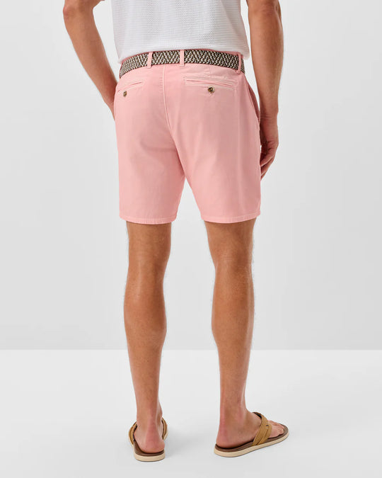 Nassau Cotton Blend Shorts In Salmon