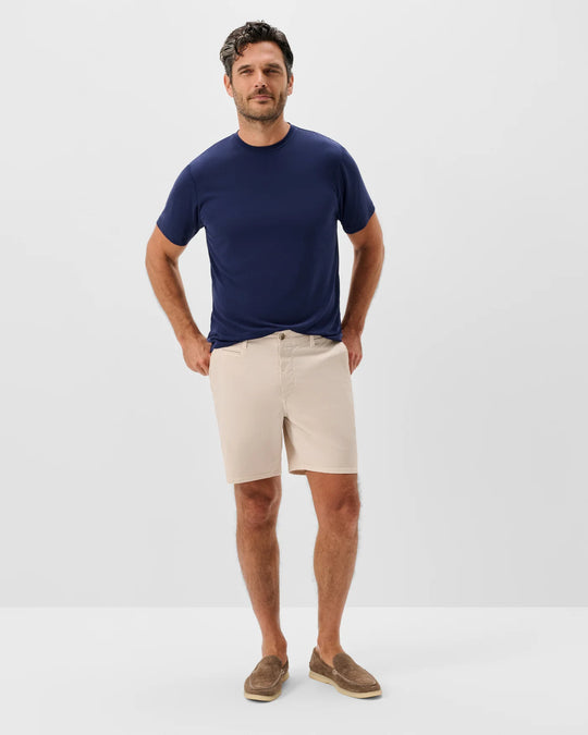 Nassau Cotton Blend Shorts In Stone