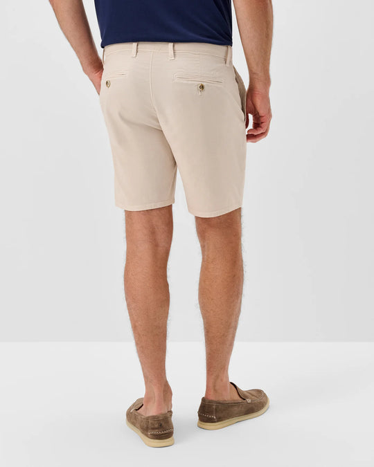 Nassau Cotton Blend Shorts In Stone
