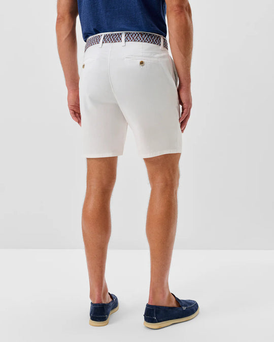 Nassau Cotton Blend Shorts In White