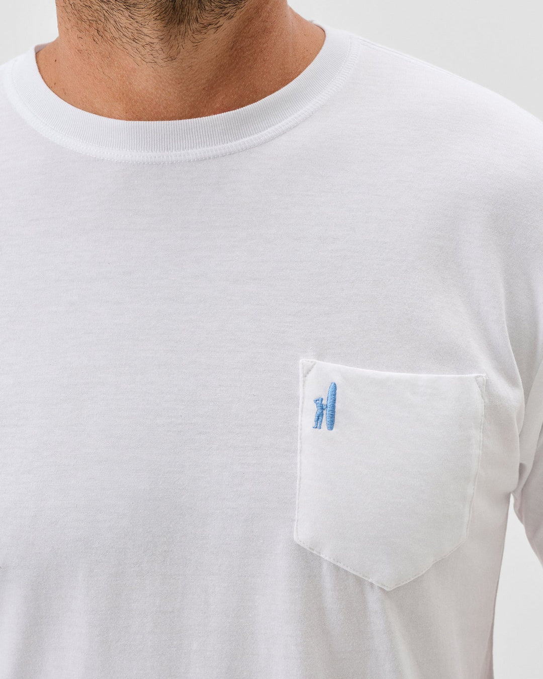 Dale Cotton Blend T-Shirt In White
