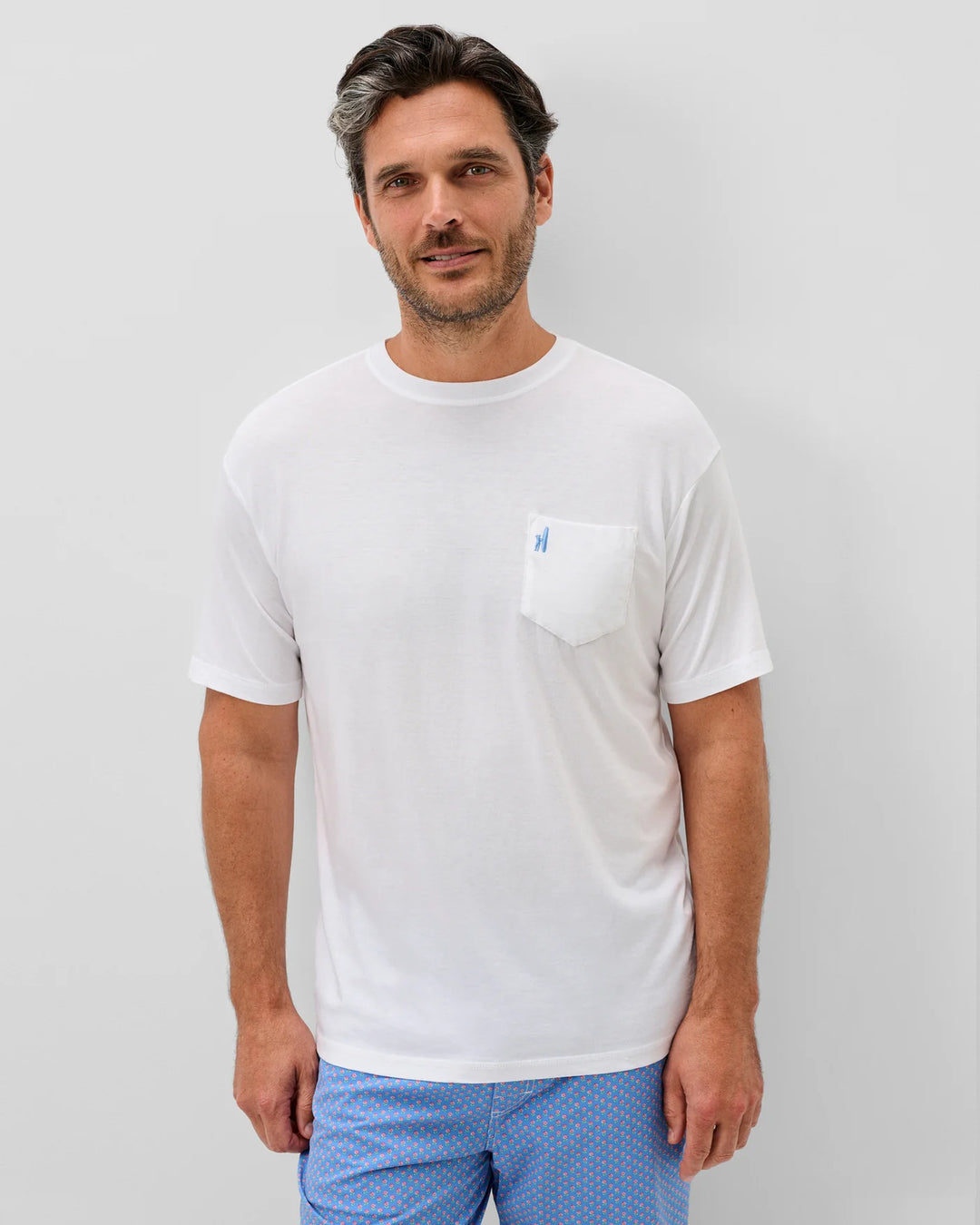 Dale Cotton Blend T-Shirt In White