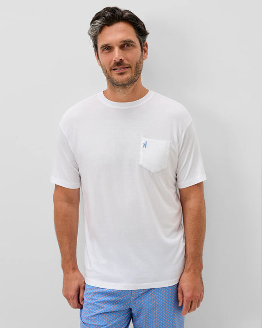 Dale Cotton Blend T-Shirt In White