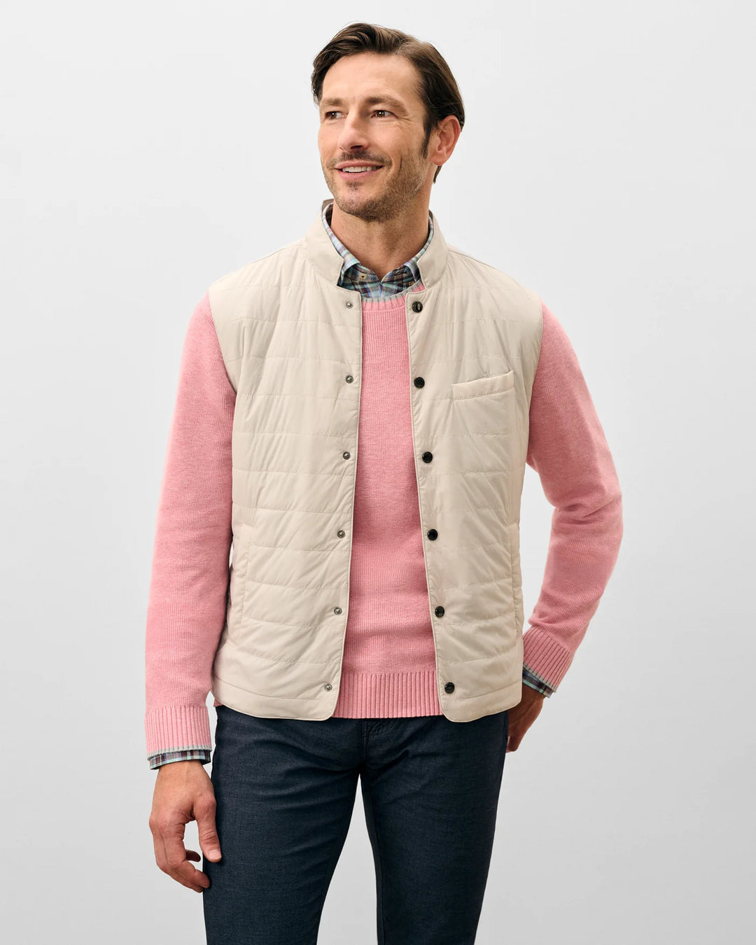 Bauer Quilted Vest In Moonstruck
