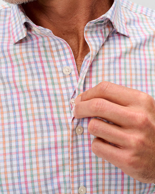 Albie Everyday Performance Button Down Shirt In White