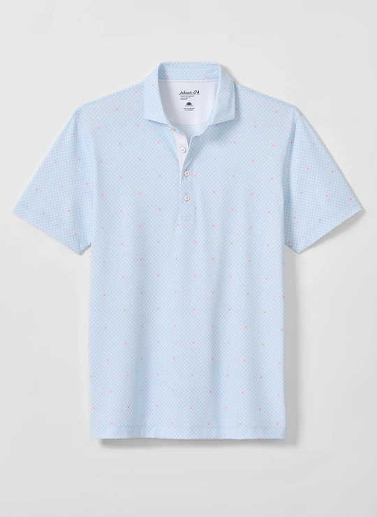 Parson Performance Mesh Polo In Malibu