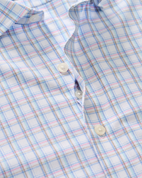 Salvadore Everyday Performance Button Down Shirt In White