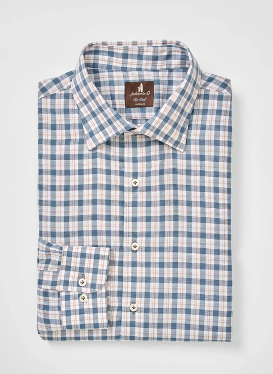 Tad Top Shelf Linen Button Down Shirt In Wake