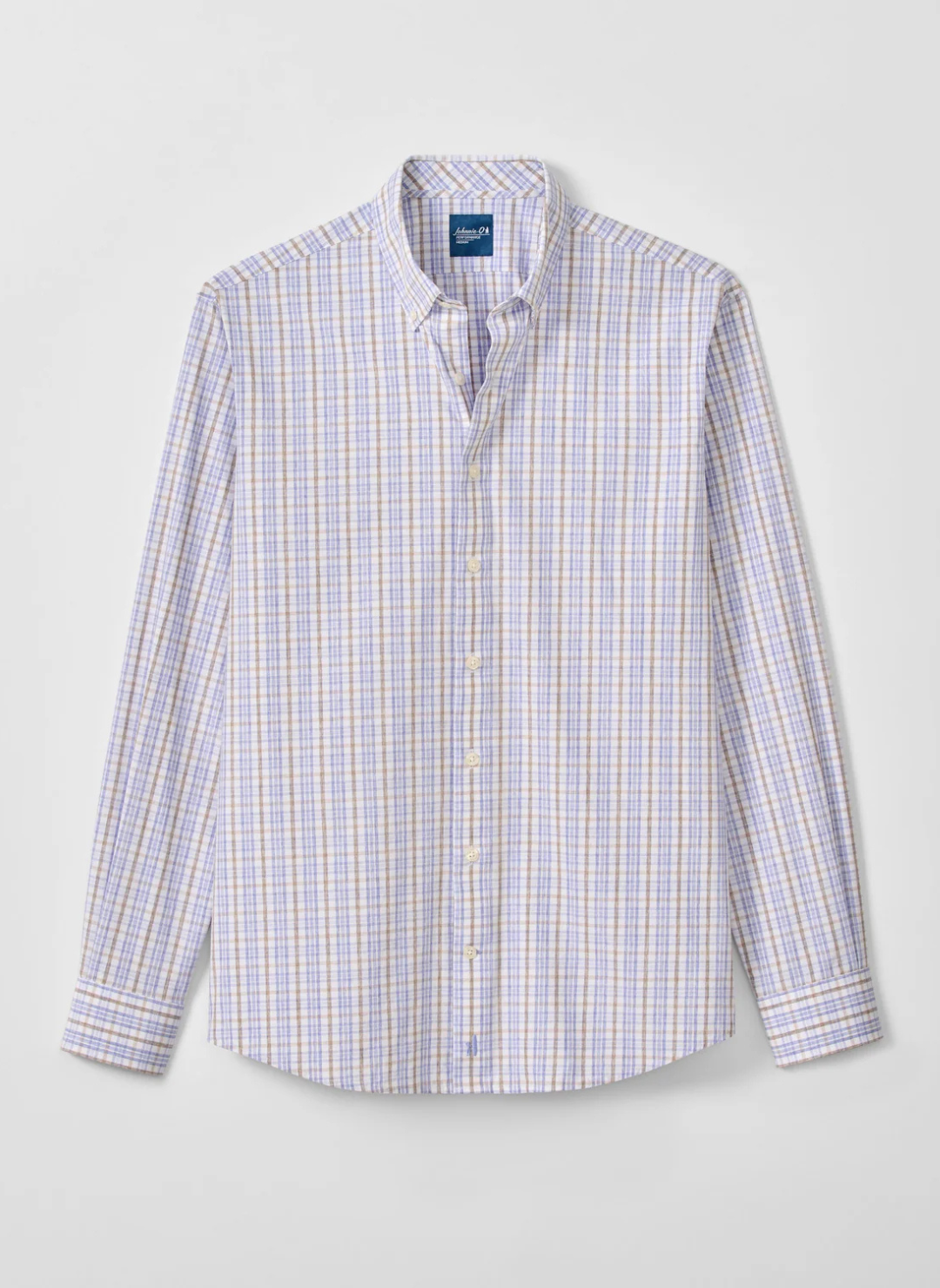 Everyday Performance Button Down Shirt - Tinsley Plaid in Laguna Blue