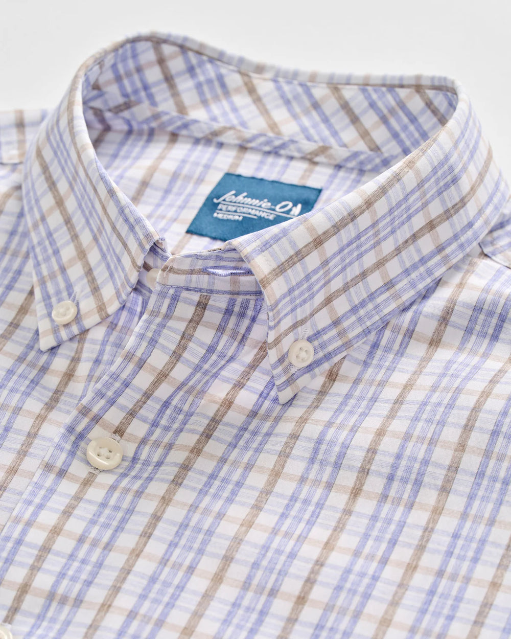 Everyday Performance Button Down Shirt - Tinsley Plaid in Laguna Blue