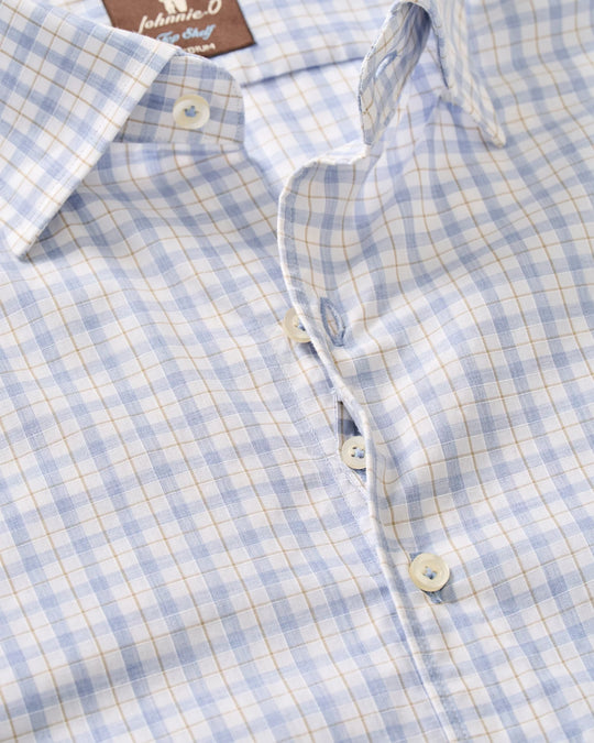 Trauber Top Shelf Button Down Shirt In Mid Blue