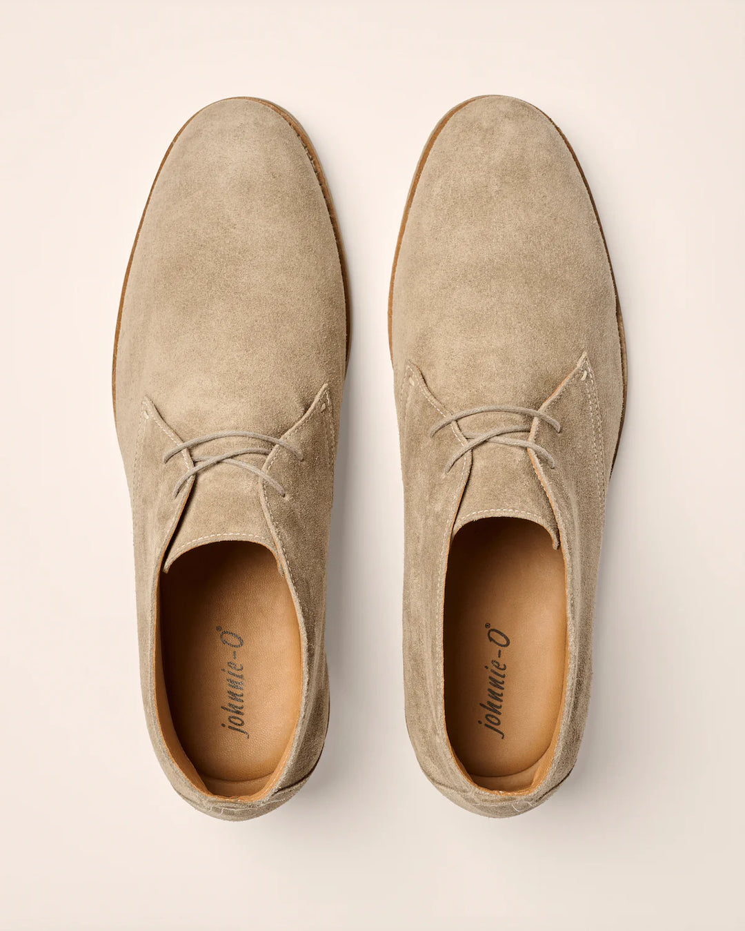 Johnnie-O J-Flex Suede Chukka Boot In Stone