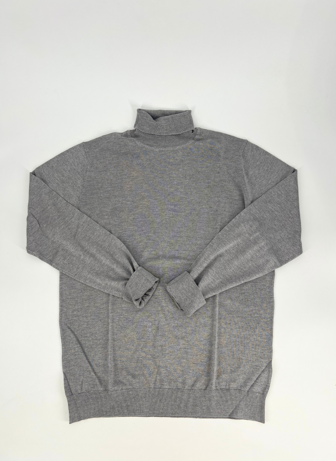 Silk Cashmere Turtleneck Sweater In Grey