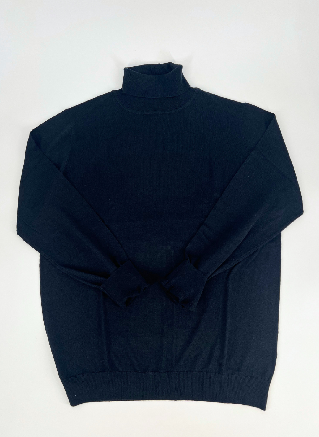 Silk Cashmere Turtleneck Sweater In Navy
