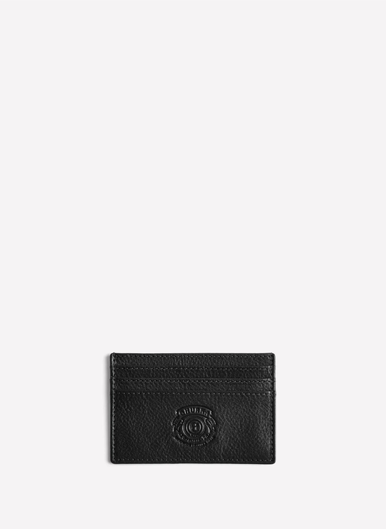 Slim Card Case No. 204 In Black Leather