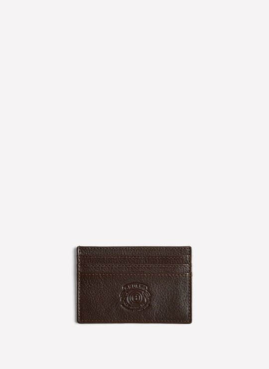Slim Card Case No. 204 In Vintage Walnut Leather