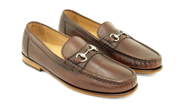 The Oxford Shop Snaffle Bit Loafer In Brown