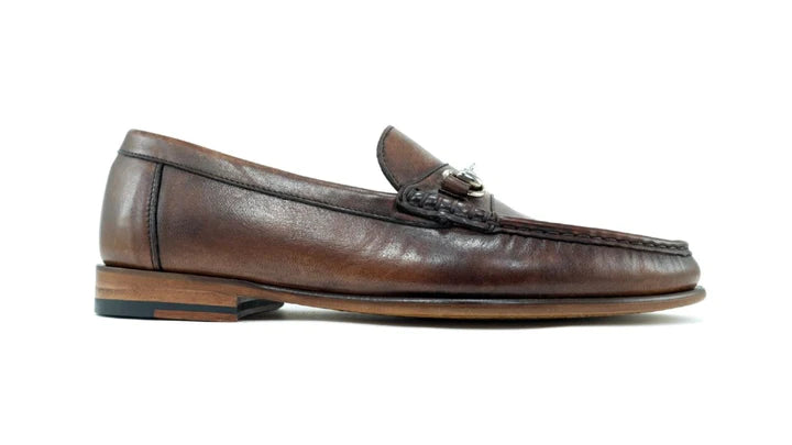 The Oxford Shop Snaffle Bit Loafer In Brown