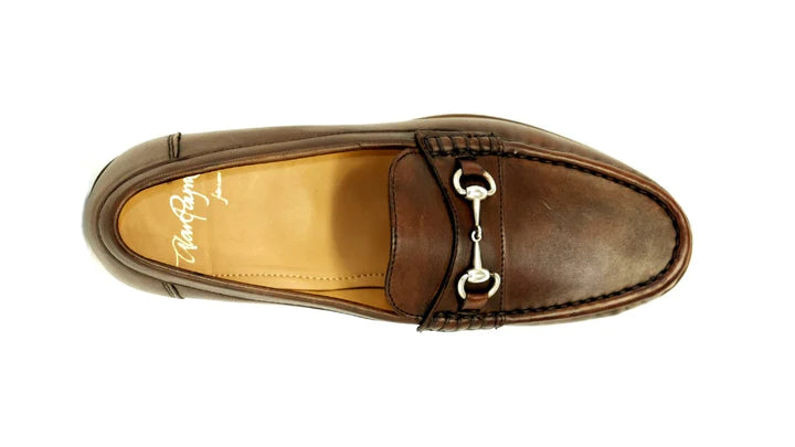 The Oxford Shop Snaffle Bit Loafer In Brown