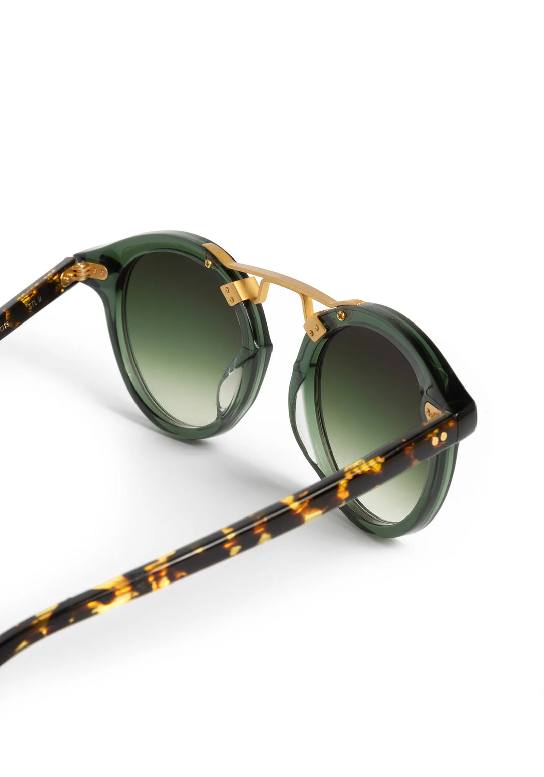 Krewe STL II Sunglasses In Bottle Green + Zulu 24K