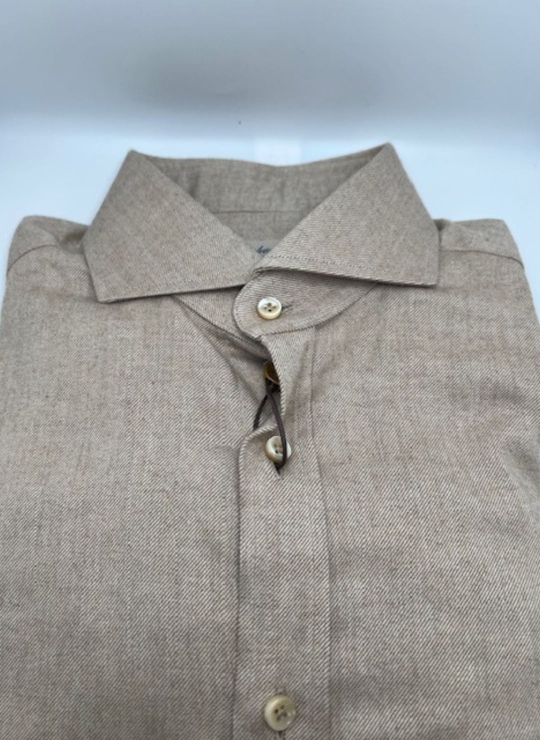 Stenströms Beige Flannel Shirt