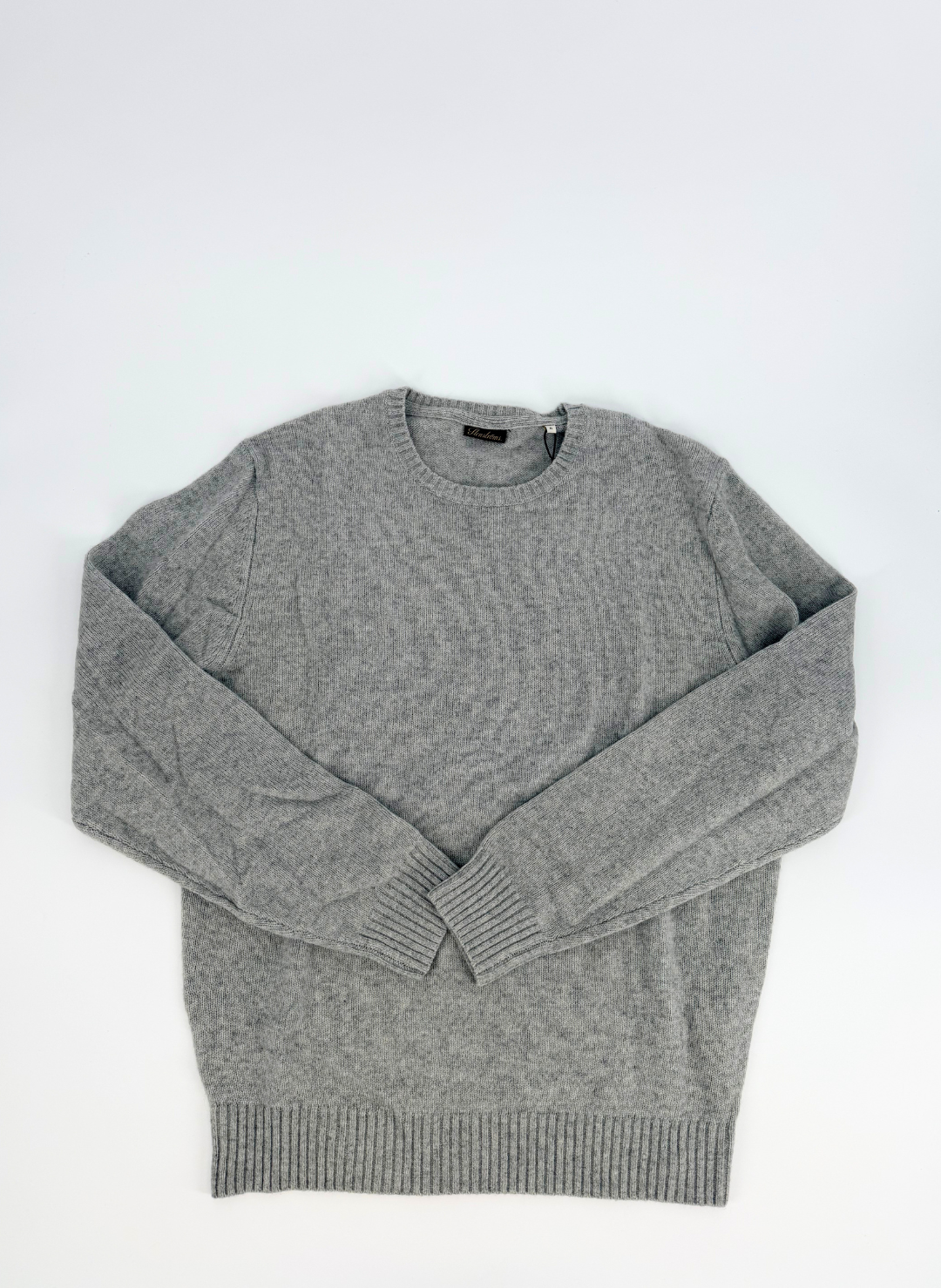 Cashmere Crewneck in Light Grey