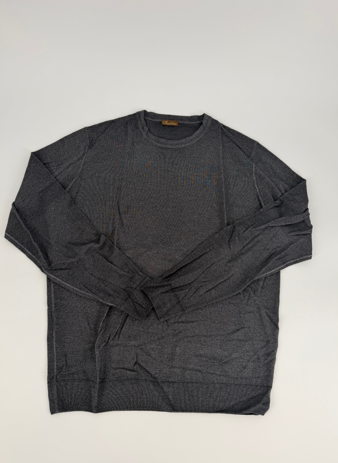 Merino Crewneck Sweater in Charcoal
