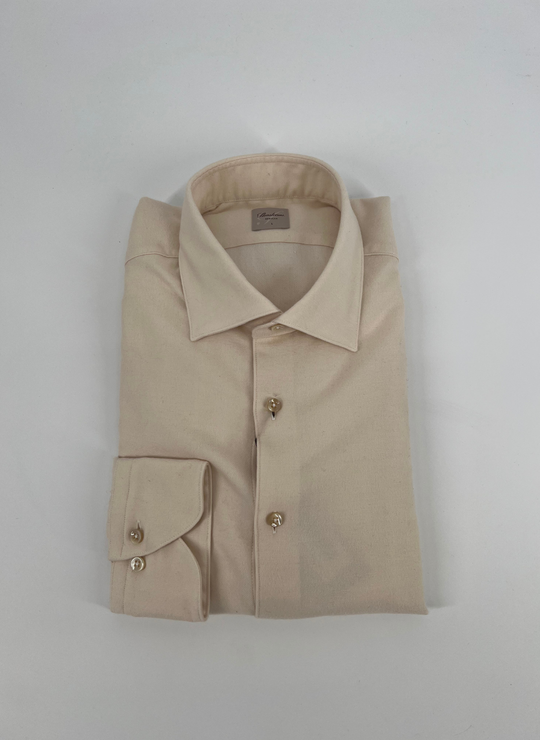 Stenströms Cream Flannel Shirt