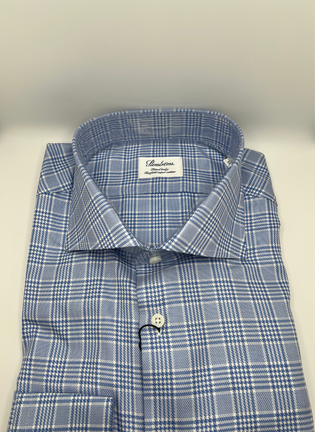 Stenströms Blue Glen Plaid Shirt