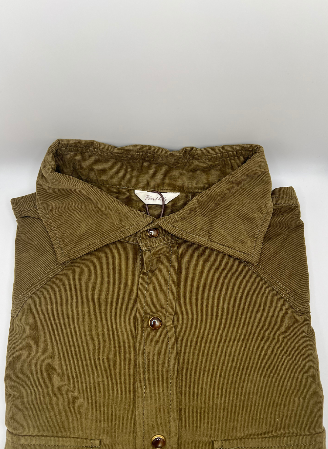 Stenströms Green Corduroy Shirt