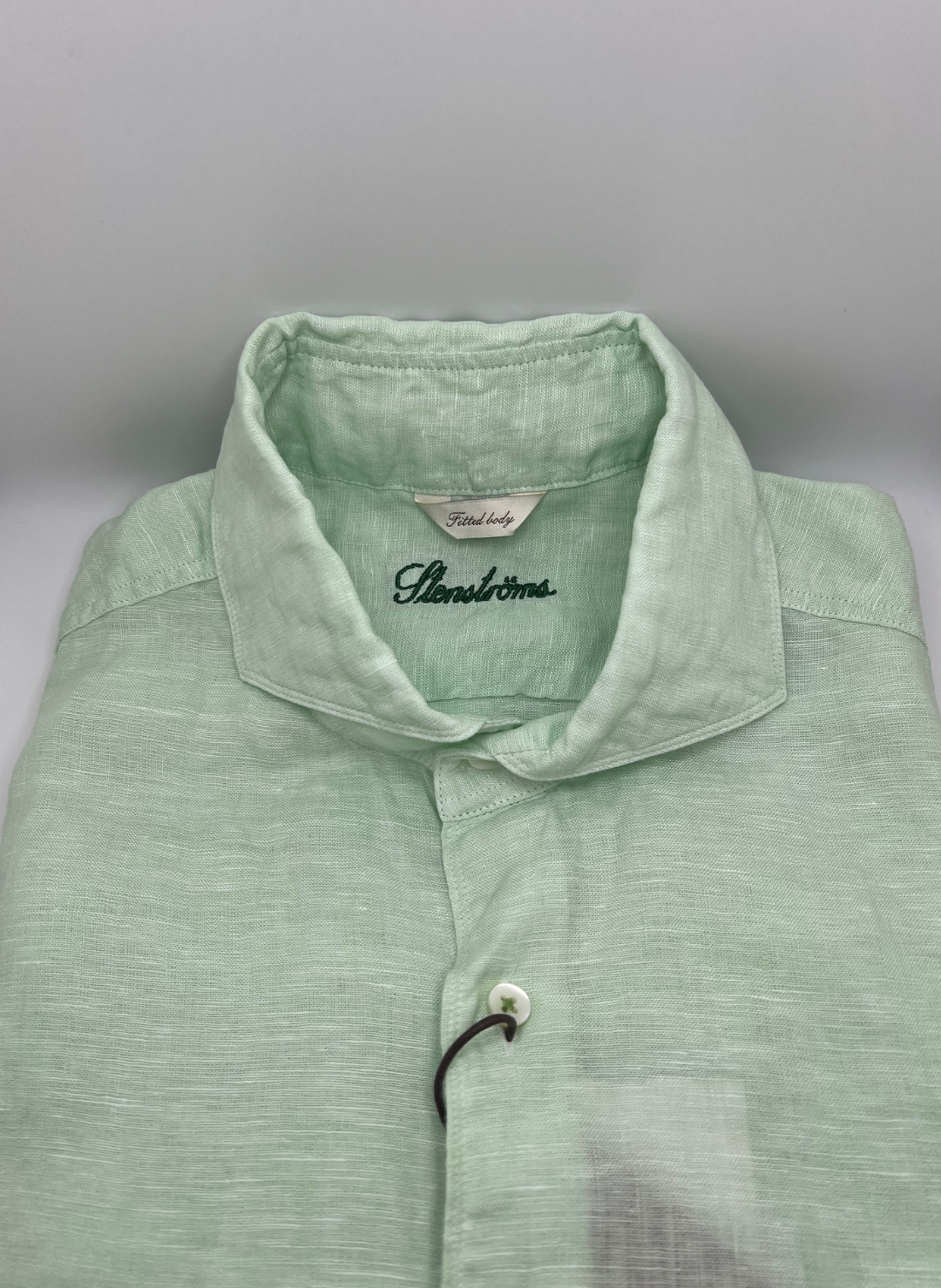 Stenströms Light Green Linen Shirt