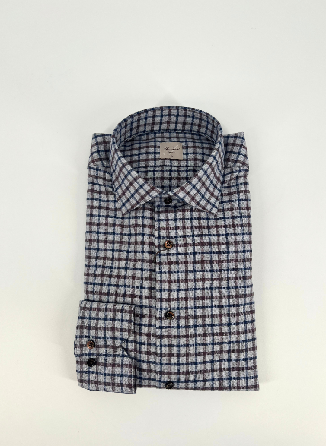 Grey Checked Flannel Shirt