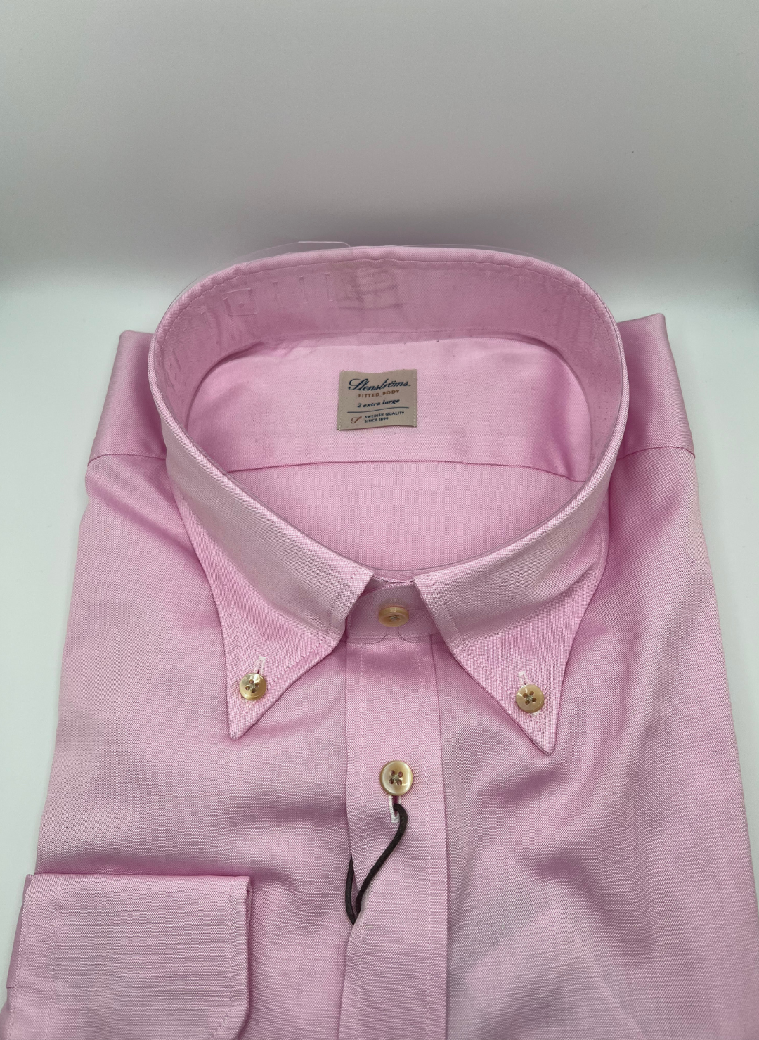 Stenströms Casual Pink Oxford Shirt