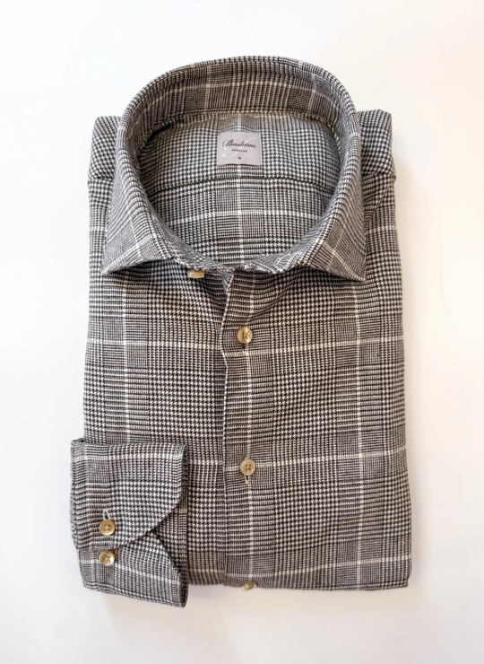 Stenströms Brown Glen Plaid Flannel