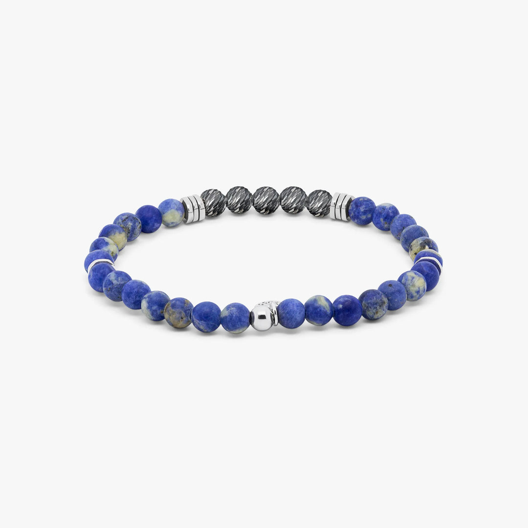 Stonehenge Graffiato Bracelet in Sodalite With Sterling Silver