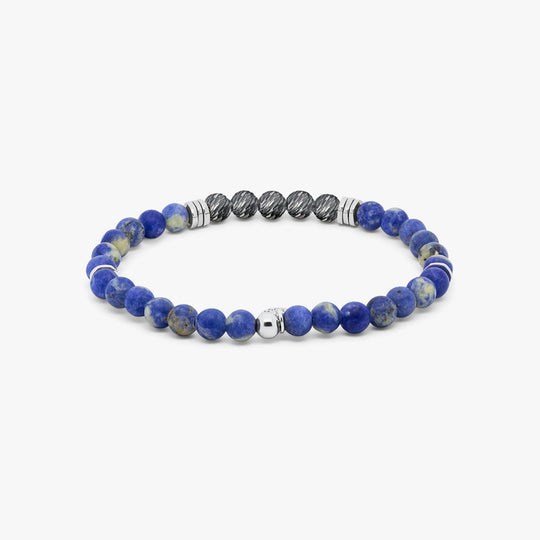 Stonehenge Graffiato Bracelet in Sodalite With Sterling Silver