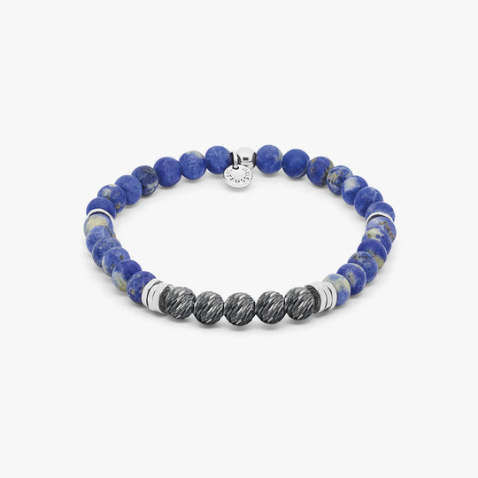 Stonehenge Graffiato Bracelet in Sodalite With Sterling Silver