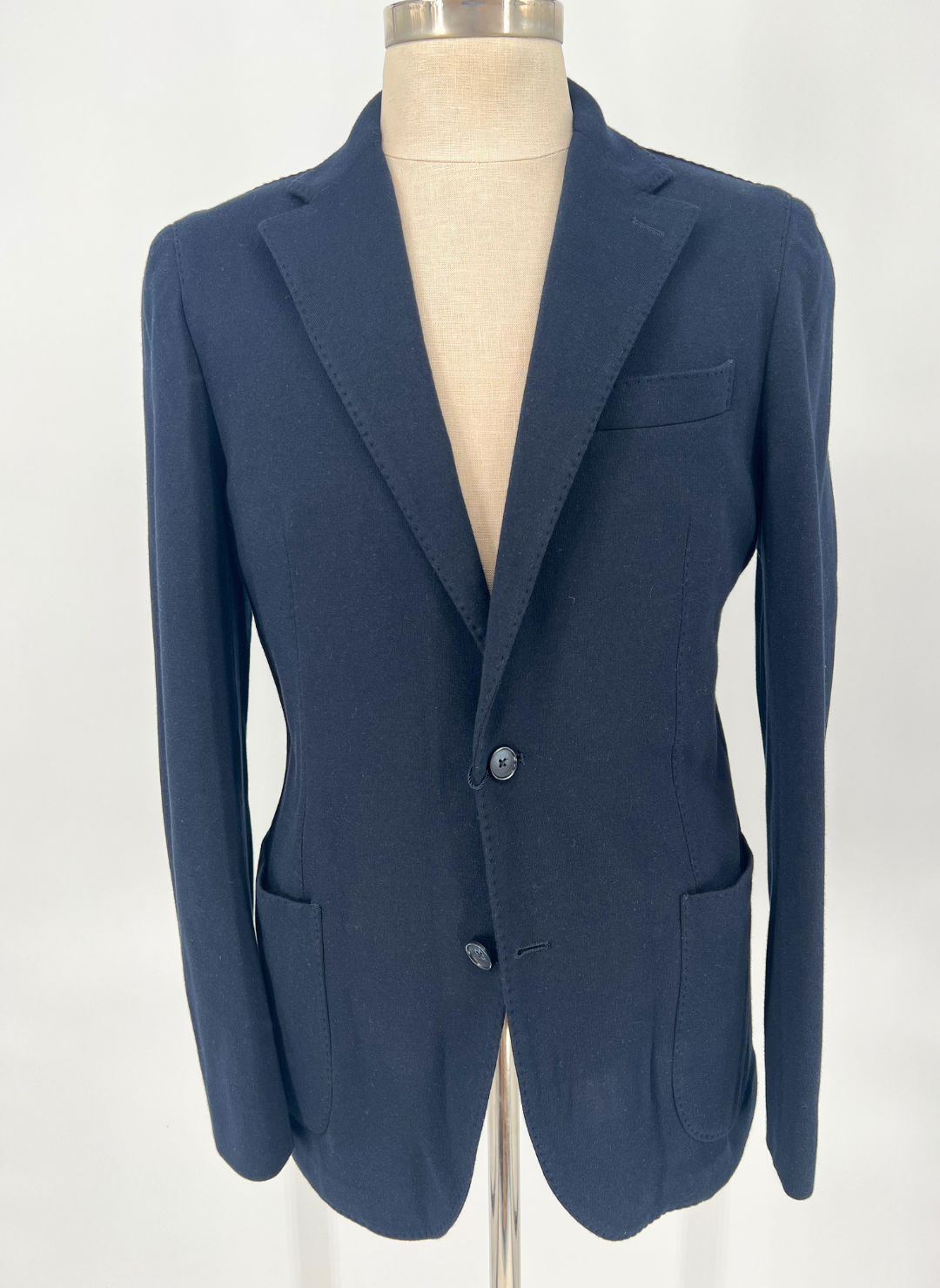 Navy Knit Soft Jacket