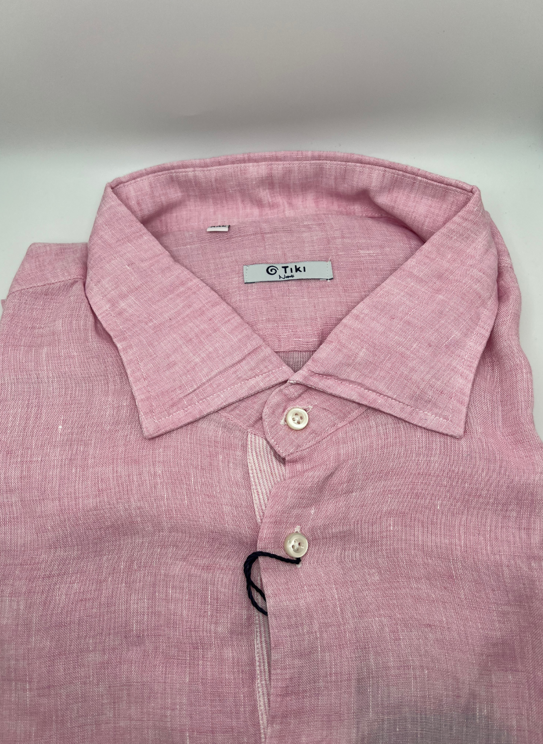 Tiki Napoli Pink Linen Shirt