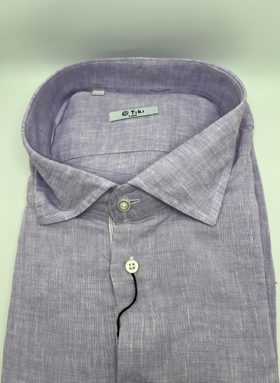 Tiki Napoli Purple Linen Shirt