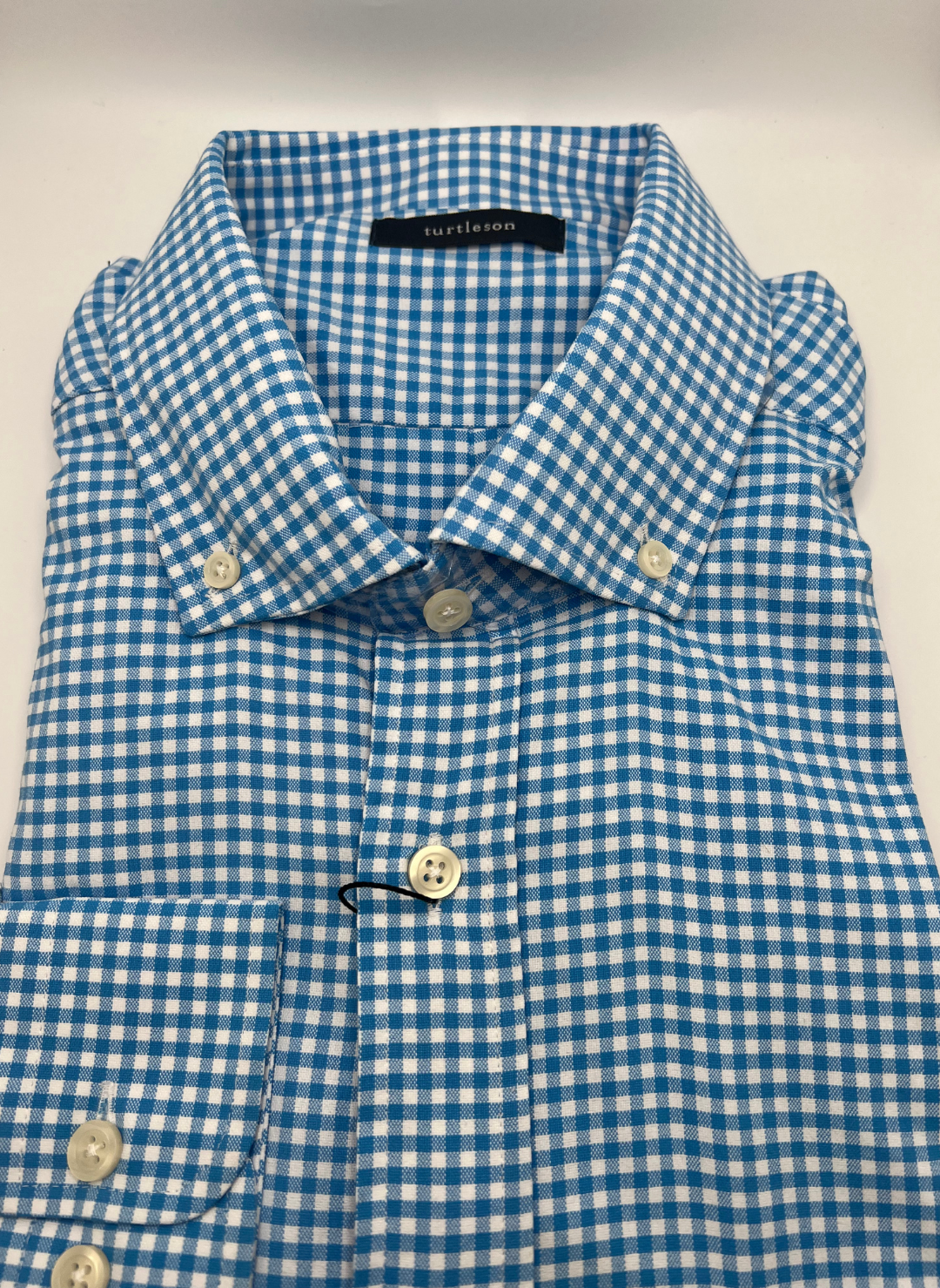 Turtleson Blue Check Shirt in Malibu