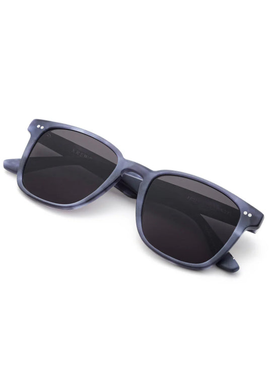 Krewe Vindel Sunglasses In Matte Denim