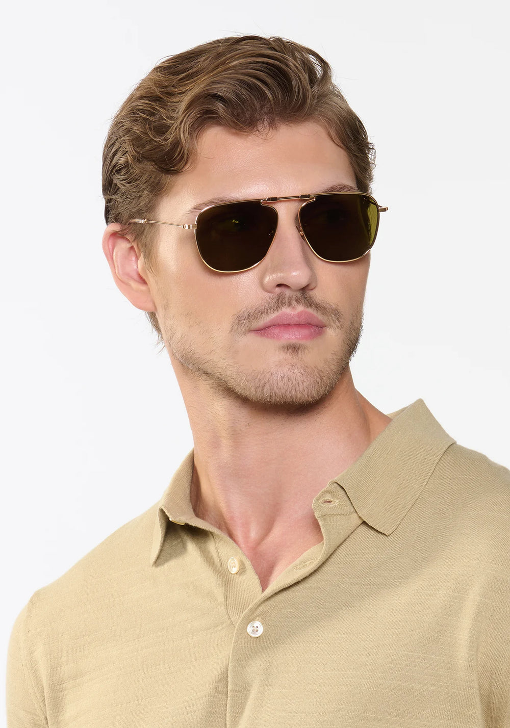 Zander Fold In 18K Polarized Sunglasses