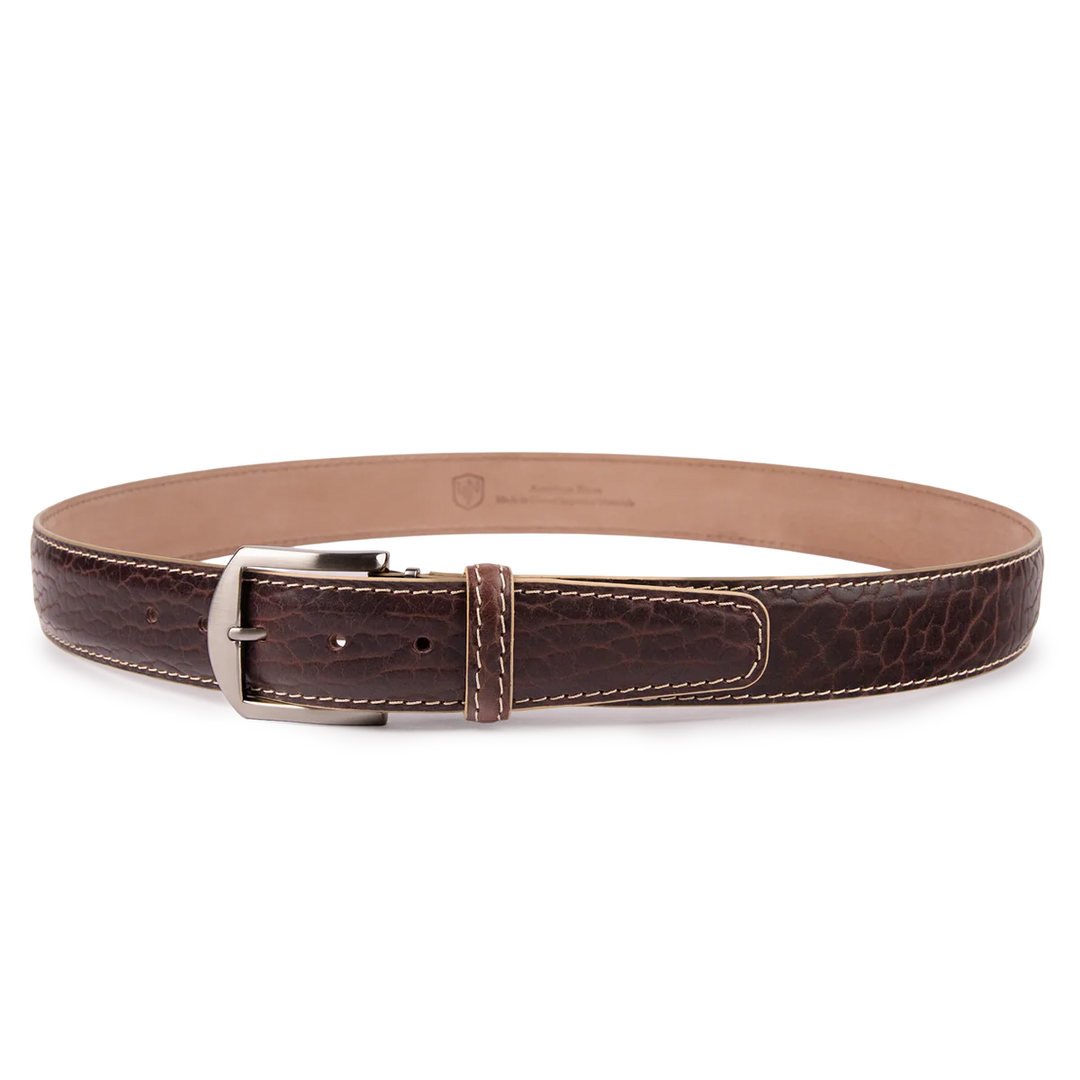 L.E.N. American Bison - Brown w/ Beige Stitching