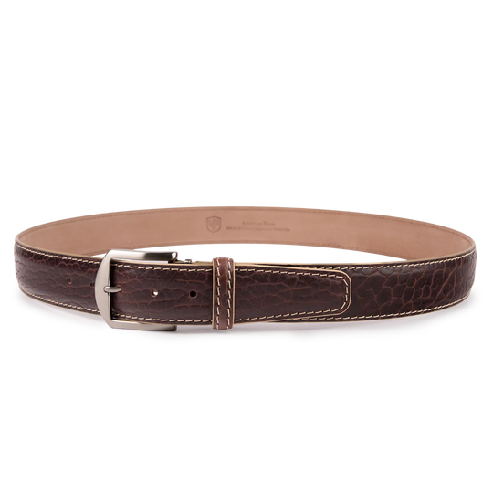 L.E.N. American Bison - Brown w/ Beige Stitching