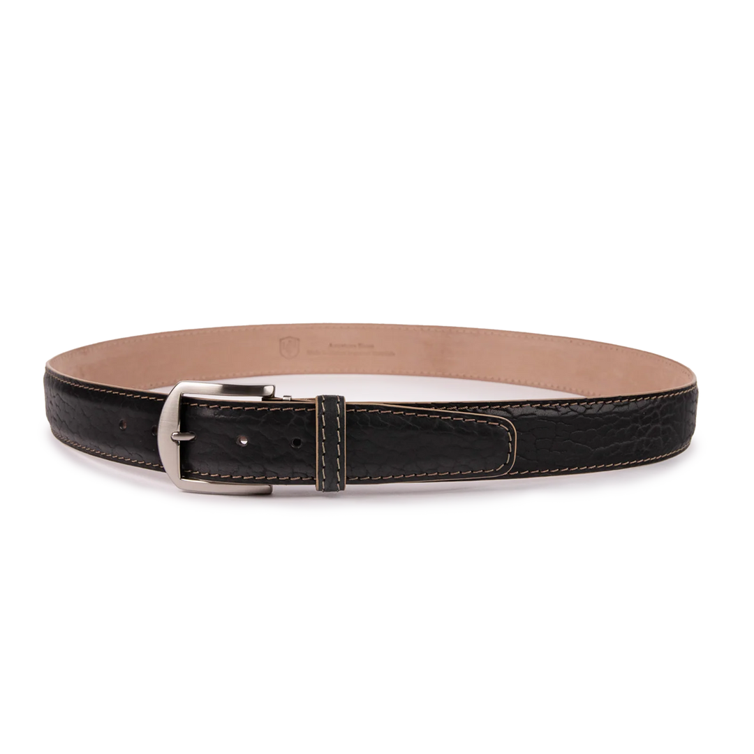 L.E.N. American Bison - Black w/ Tan Stitching