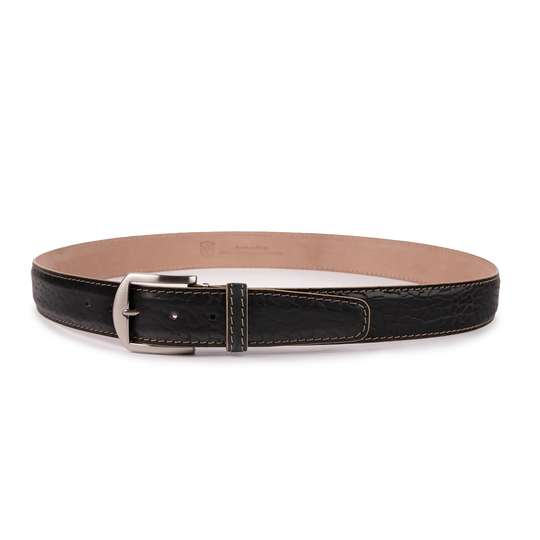 L.E.N. American Bison - Black w/ Tan Stitching